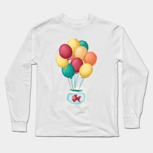 Baloon and Fish Long Sleeve T-Shirt